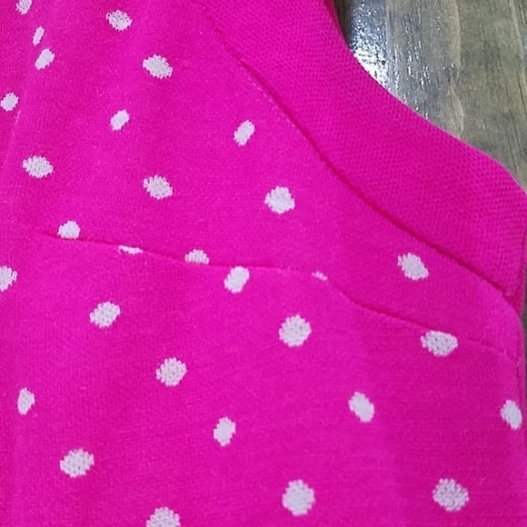 VINTAGE PINK WHITE POLK A DOT GO-GO DRESS RETRO ECLECTIC - Picture 5 of 15